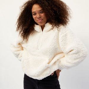Pac Sun Sherpa Pull Over Sweatshirt